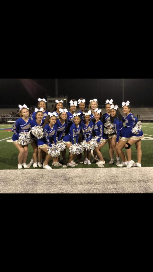 The 2018 Varsity Cheer Team is all smiles