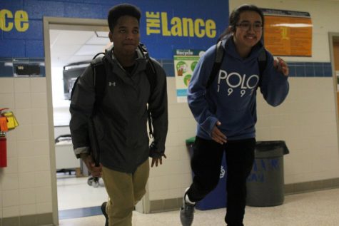 In the pre-pandemic school days of 2019, students like current juniors Josias Abera and Jeremy Medina would rush to class to avoid the tardy station.