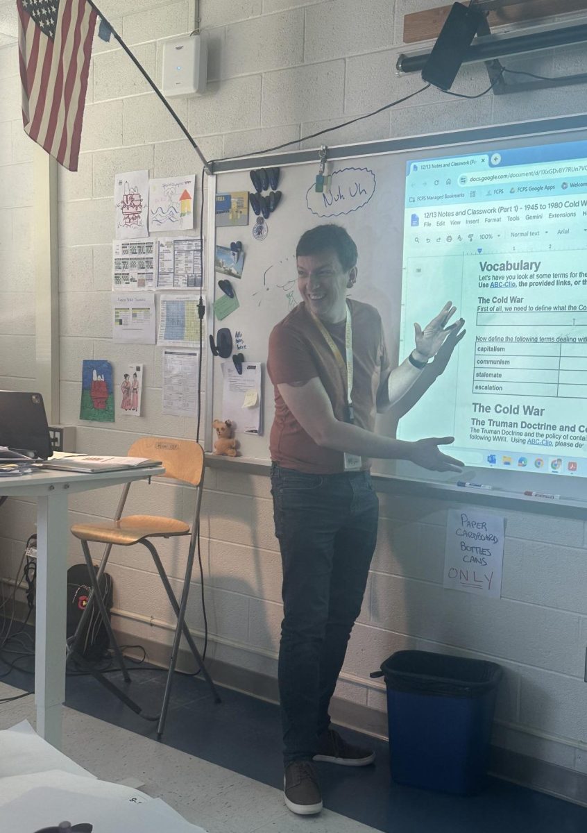 History teacher Carl Peduzzi uses humor to teach Cold War history.